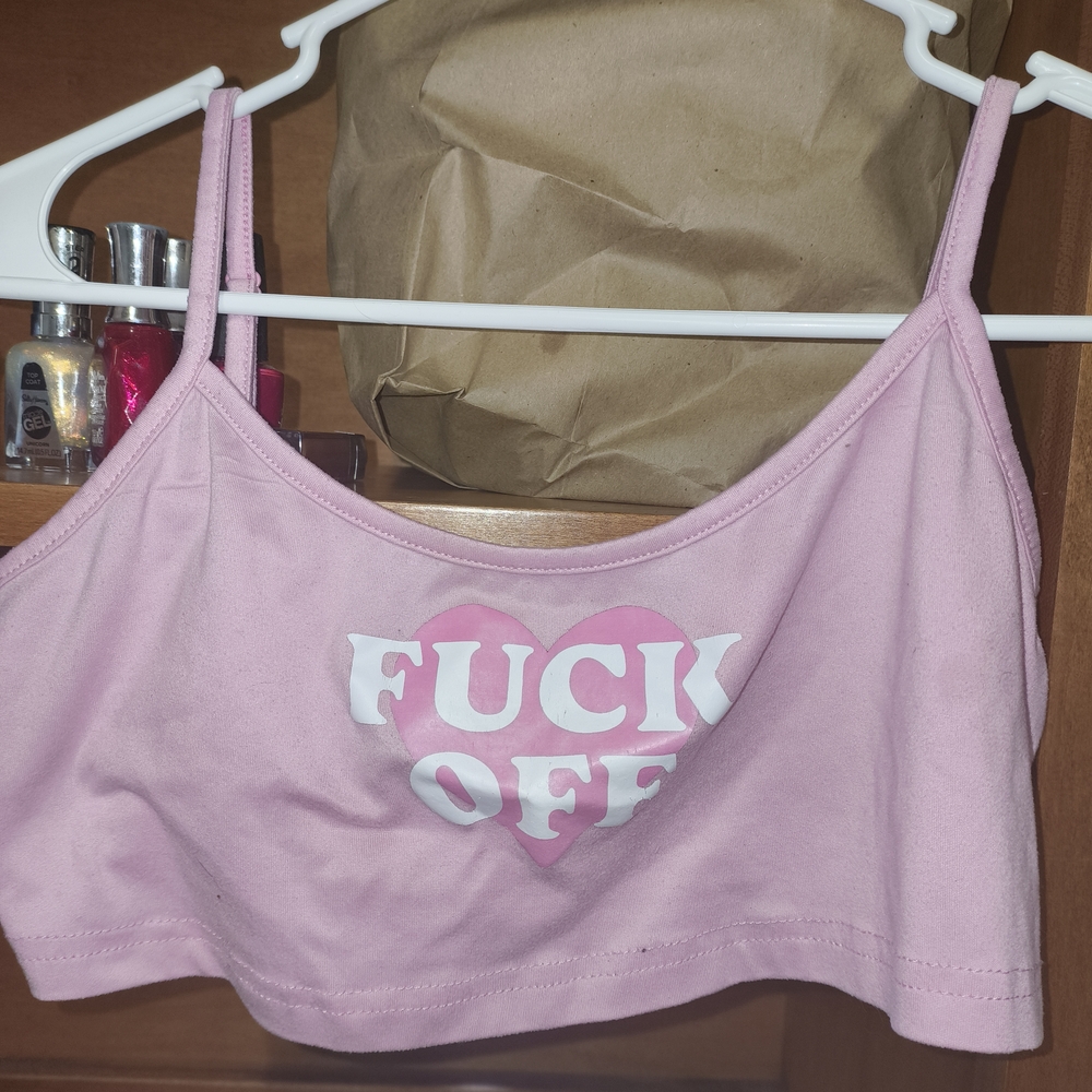 Pink Women's Crop Top